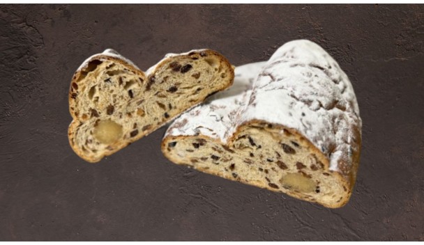 Weihnachtsstol met amandelspijs