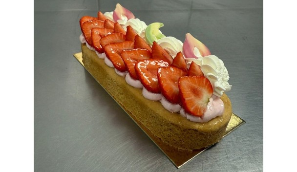 Aardbeienslof met verse aardbeien
