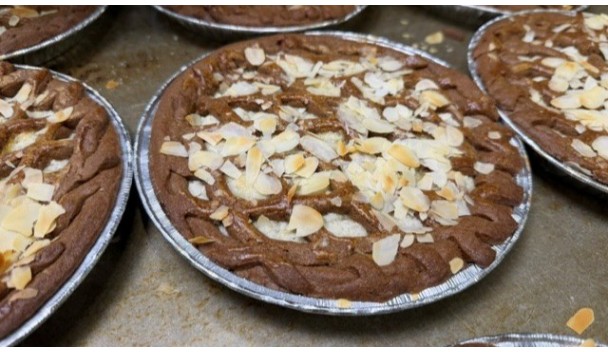 Gevuld speculaas taartje